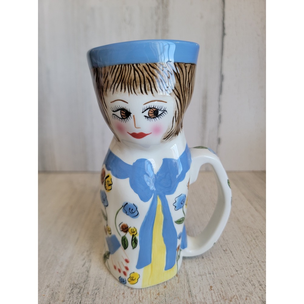 Susan Paley blue doris mug Bella casa vintage ceramic unique home decor